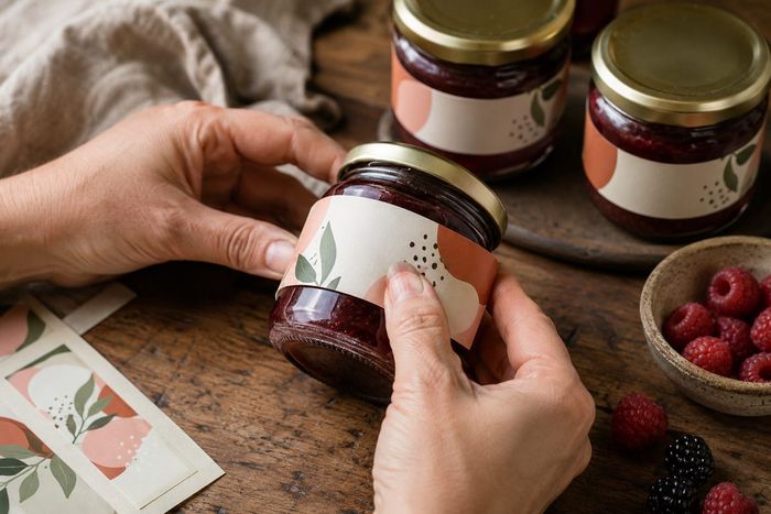 Étiquettes pour pots de confiture, impression KOOPRINTA