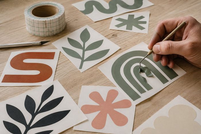 Lettres découpées couleurs standards, impression KOOPRINTA