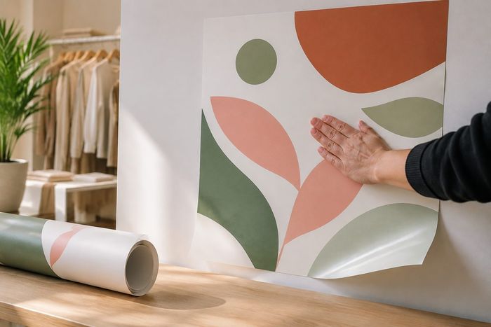 Adhésif vinyle monomère blanc, impression KOOPRINTA