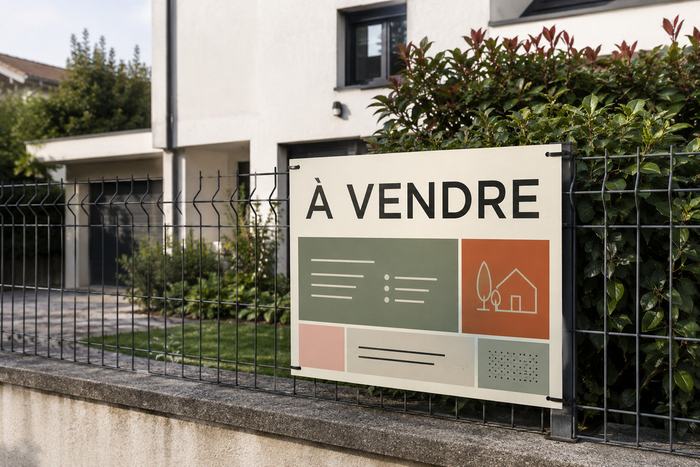 Panneau immobilier standard, impression KOOPRINTA