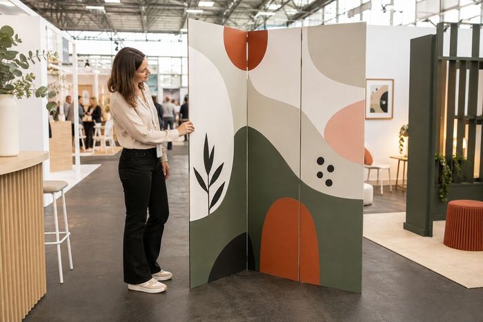 Totem triptyque, impression KOOPRINTA
