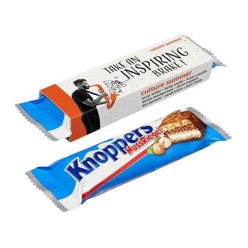 Barre Knoppers personnalisée, impression KOOPRINTA